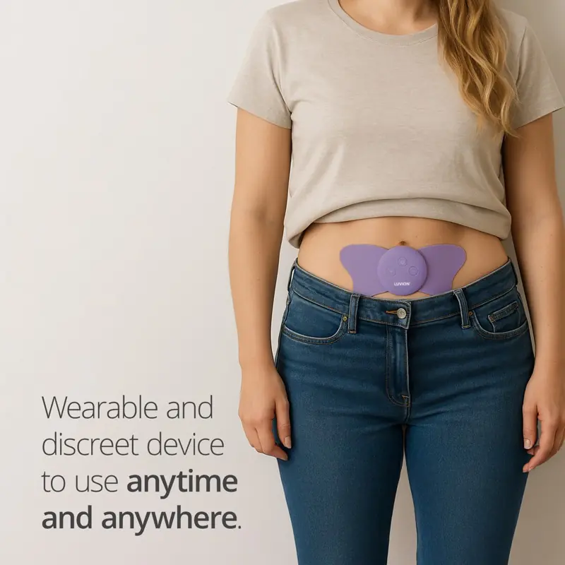 Luvion® TENS i bruk under klærne